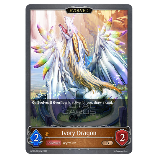 Shadowverse Evolve - BP01 - Advent of Genesis - Ivory Dragon (Evolved) - BP01-093