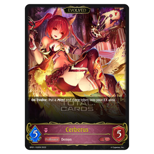 Shadowverse Evolve - BP01 - Advent of Genesis - Cerberus (Evolved) - BP01-102