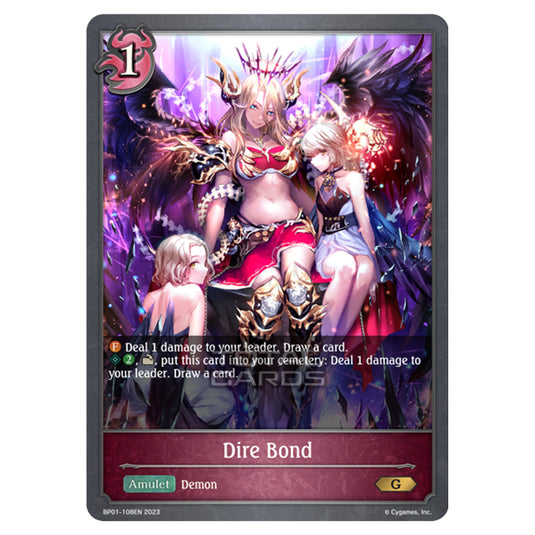 Shadowverse Evolve - BP01 - Advent of Genesis - Dire Bond - BP01-108