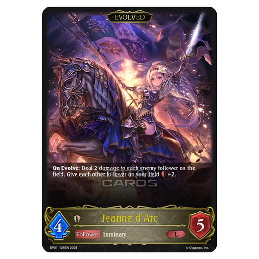 Shadowverse Evolve - BP01 - Advent of Genesis - Jeanne d'Arc (Evolved) - BP01-128