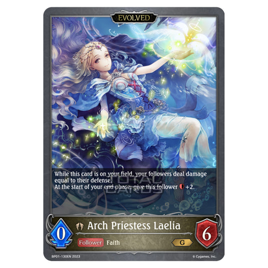 Shadowverse Evolve - BP01 - Advent of Genesis - Arch Priestess Laelia (Evolved) - BP01-130