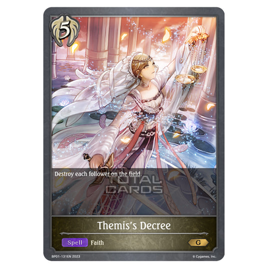 Shadowverse Evolve - BP01 - Advent of Genesis - Themis's Decree - BP01-131