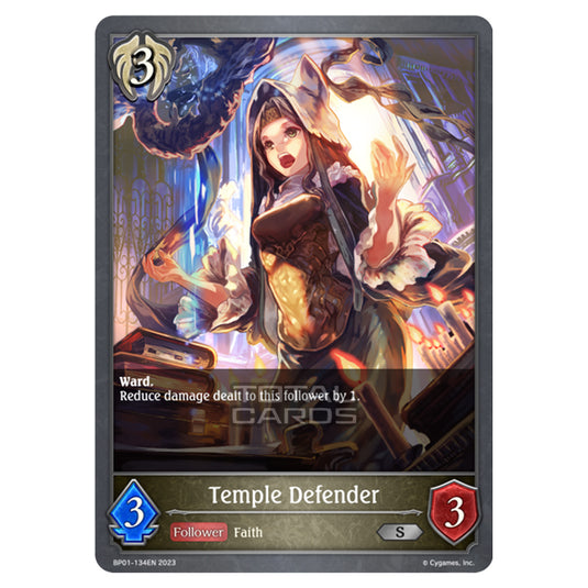 Shadowverse Evolve - BP01 - Advent of Genesis - Temple Defender - BP01-134