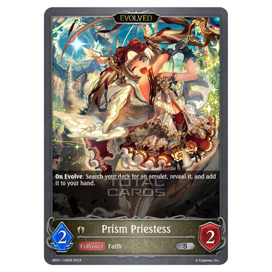 Shadowverse Evolve - BP01 - Advent of Genesis - Prism Priestess (Evolved) - BP01-136