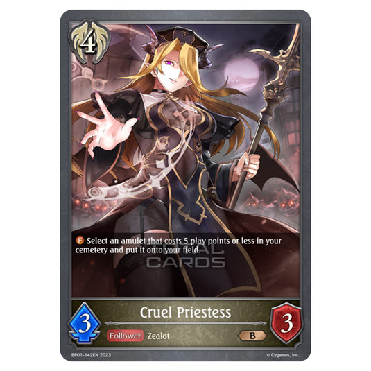 Shadowverse Evolve - BP01 - Advent of Genesis - Cruel Priestess - BP01-142