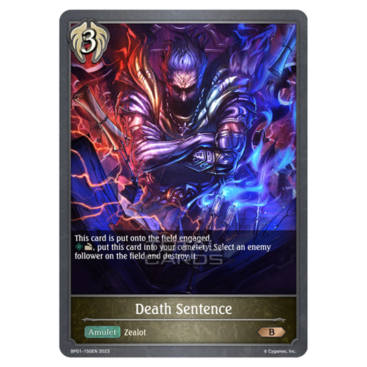 Shadowverse Evolve - BP01 - Advent of Genesis - Death Sentence - BP01-150