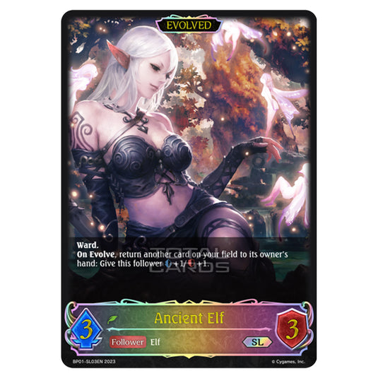 Shadowverse Evolve - BP01 - Advent of Genesis - Ancient Elf (Evolved) - BP01-SL03