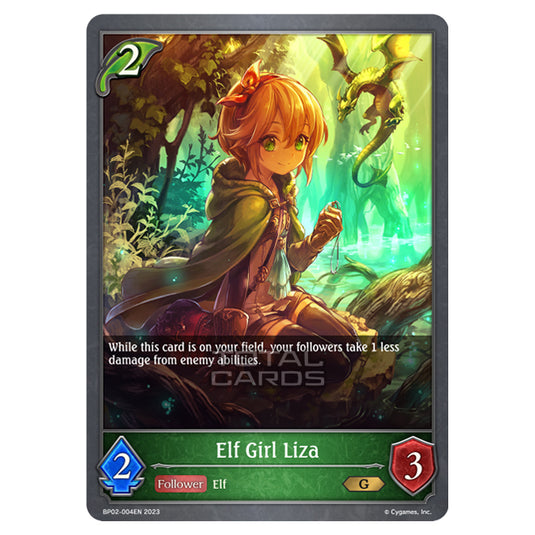 Shadowverse Evolve - BP02 - Reign of Bahamut - Elf Girl Liza - BP02-004EN