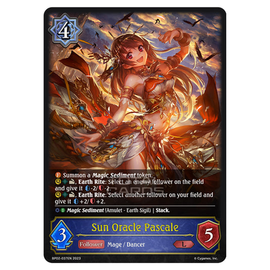 Shadowverse Evolve - BP02 - Reign of Bahamut - Sun Oracle Pascale - BP02-037EN