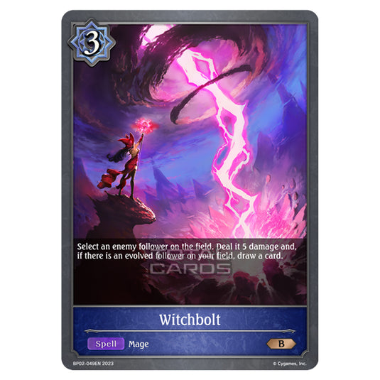 Shadowverse Evolve - BP02 - Reign of Bahamut - Witchbolt - BP02-049EN