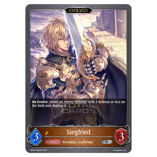 Shadowverse Evolve - BP02 - Reign of Bahamut - Siegfried (Evolved) - BP02-060EN