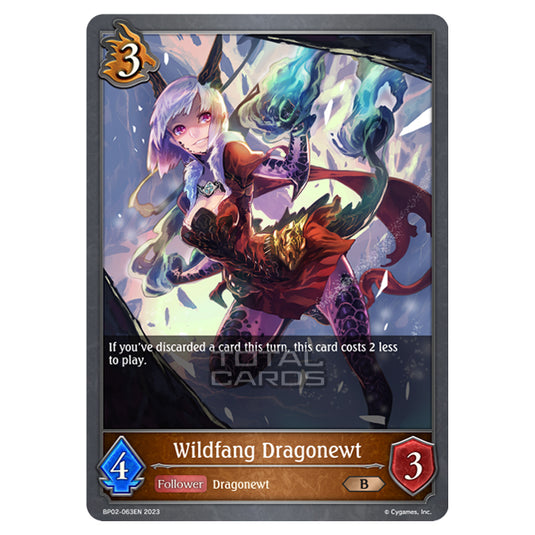 Shadowverse Evolve - BP02 - Reign of Bahamut - Wildfang Dragonewt - BP02-063EN