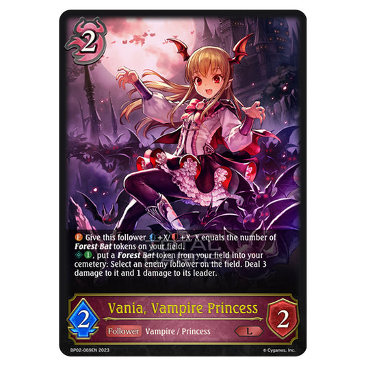 Shadowverse Evolve - BP02 - Reign of Bahamut - Vania, Vampire Princess - BP02-069EN