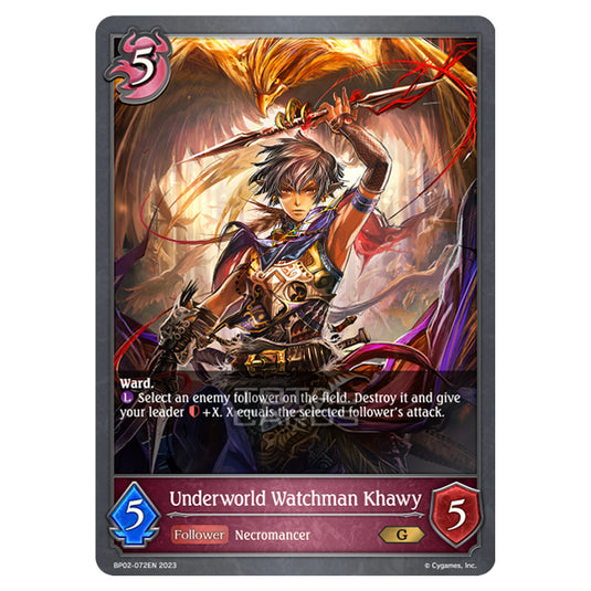 Shadowverse Evolve - BP02 - Reign of Bahamut - Underworld Watchman Khawy - BP02-072EN