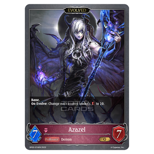 Shadowverse Evolve - BP02 - Reign of Bahamut - Azazel (Evolved) - BP02-074EN