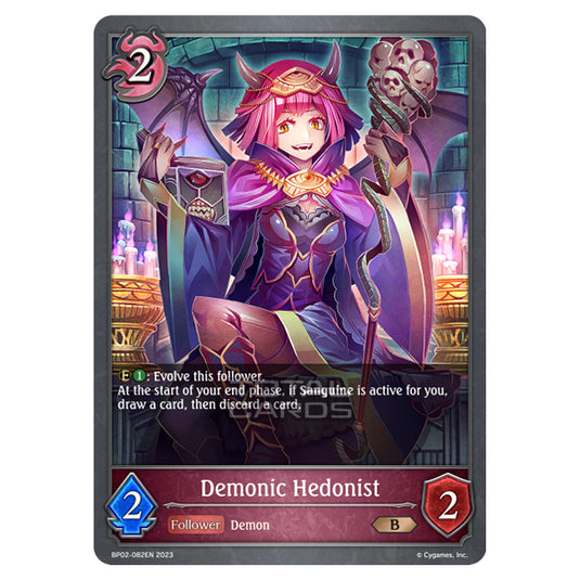 Shadowverse Evolve - BP02 - Reign of Bahamut - Demonic Hedonist - BP02-082EN