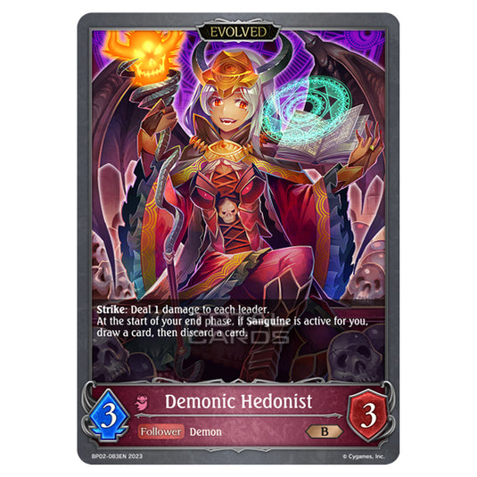 Shadowverse Evolve - BP02 - Reign of Bahamut - Demonic Hedonist (Evolved) - BP02-083EN