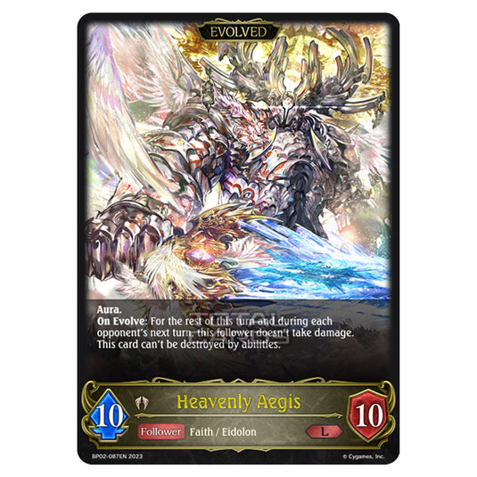 Shadowverse Evolve - BP02 - Reign of Bahamut - Heavenly Aegis (Evolved) - BP02-087EN