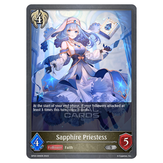 Shadowverse Evolve - BP02 - Reign of Bahamut - Sapphire Priestess - BP02-095EN