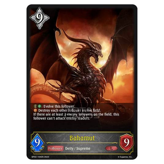 Shadowverse Evolve - BP02 - Reign of Bahamut - Bahamut - BP02-104EN