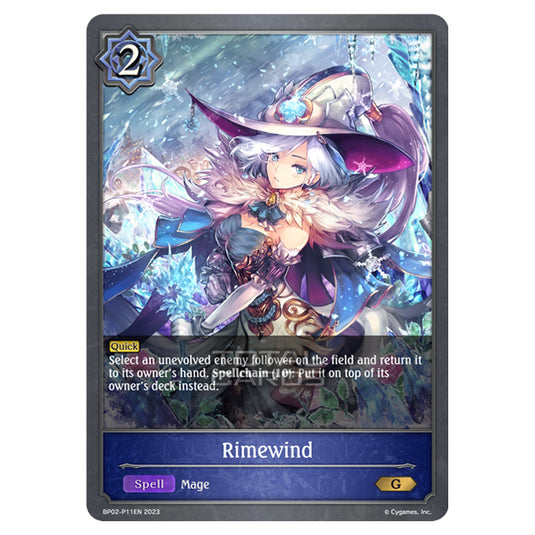 Shadowverse Evolve - BP02 - Reign of Bahamut - Rimewind - BP02-P11EN