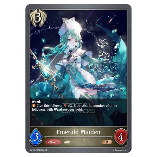 Shadowverse Evolve - BP02 - Reign of Bahamut - Emerald Maiden - BP02-P30EN