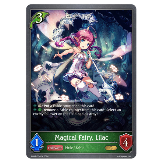 Shadowverse Evolve - Flame of Laevateinn - Magical Fairy, Lilac - BP03-004EN