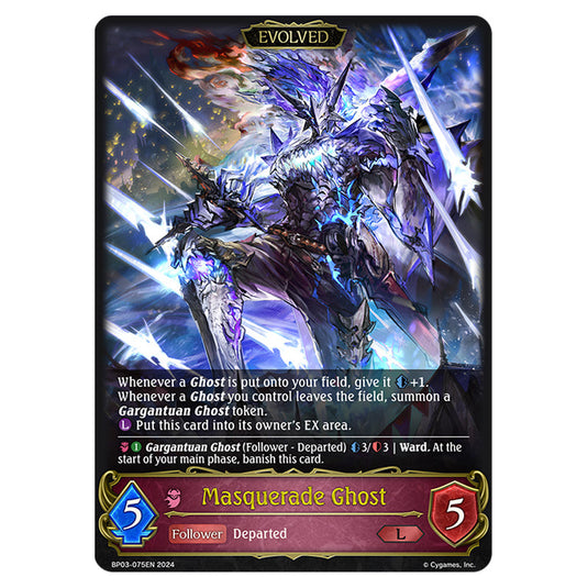 Shadowverse Evolve - Flame of Laevateinn - Masquerade Ghost - BP03-075EN