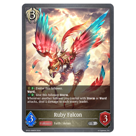 Shadowverse Evolve - Flame of Laevateinn - Ruby Falcon - BP03-098EN