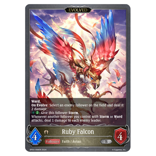 Shadowverse Evolve - Flame of Laevateinn - Ruby Falcon - BP03-099EN