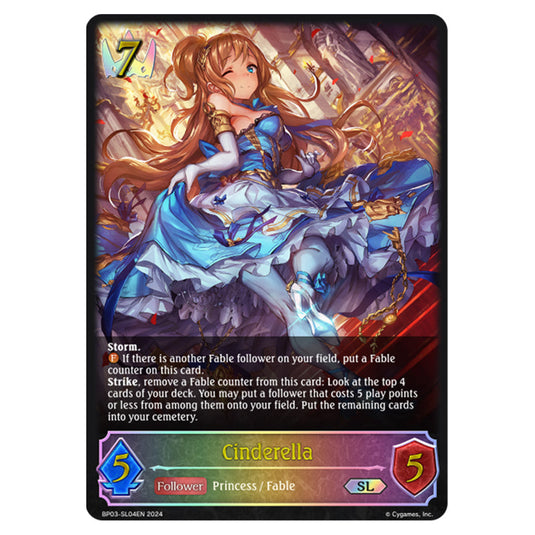 Shadowverse Evolve - Flame of Laevateinn - Cinderella - BP03-SL04EN