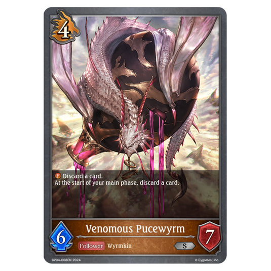 Shadowverse Evolve - Cosmic Mythos - Venomous Pucewyrm - BP04-068EN