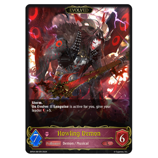 Shadowverse Evolve - Cosmic Mythos - Howling Demon - BP04-081EN