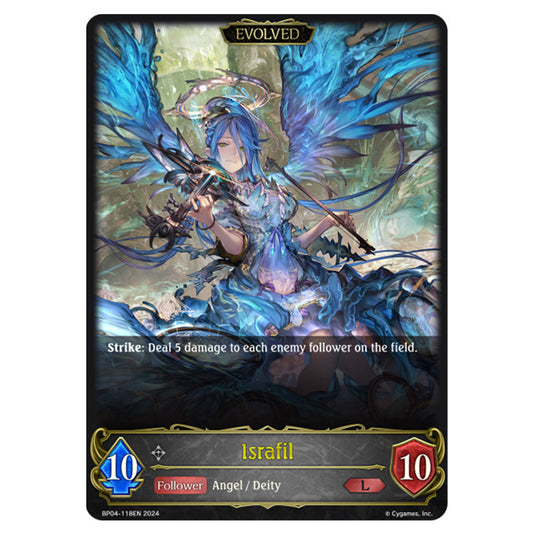 Shadowverse Evolve - Cosmic Mythos - Israfil - BP04-118EN