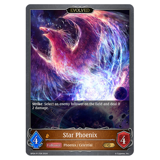 Shadowverse Evolve - Cosmic Mythos - Star Phoenix - BP04-P17EN