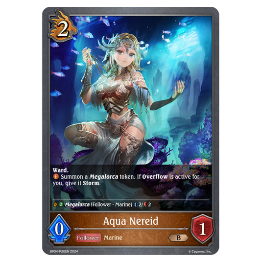 Shadowverse Evolve - Cosmic Mythos - Aqua Nereid - BP04-P20EN