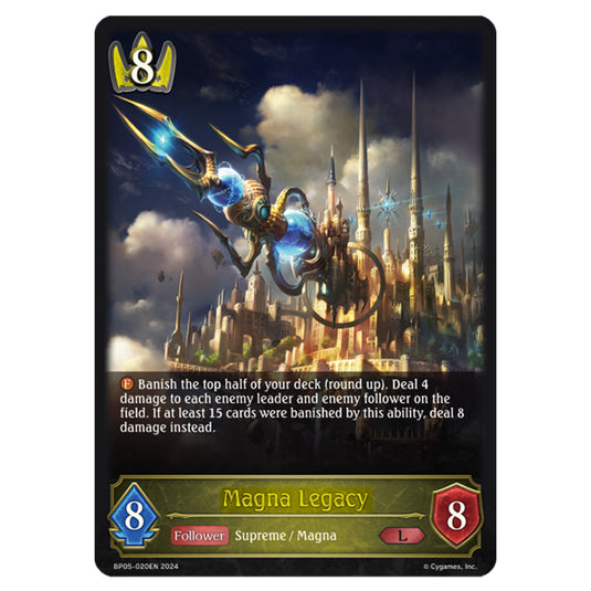 Magna Legacy BP05-020EN card from the Shadowverse: Evolve set Omens Eternal