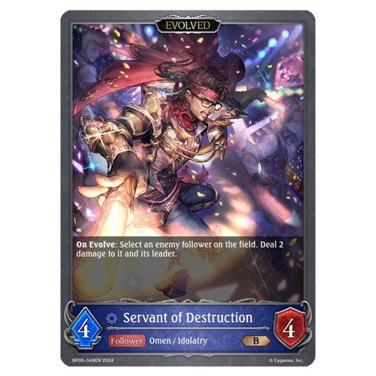 Servant of Destruction BP05-049EN card from the Shadowverse: Evolve set Omens Eternal