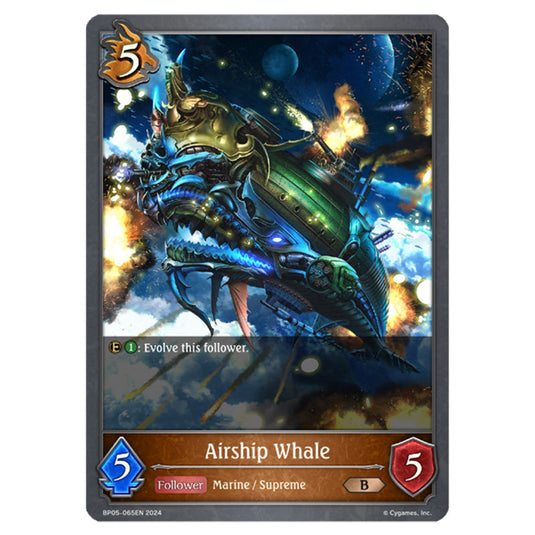 Airship Whale BP05-065EN card from the Shadowverse: Evolve set Omens Eternal