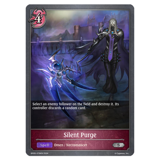 Silent Purge BP05-079EN card from the Shadowverse: Evolve set Omens Eternal