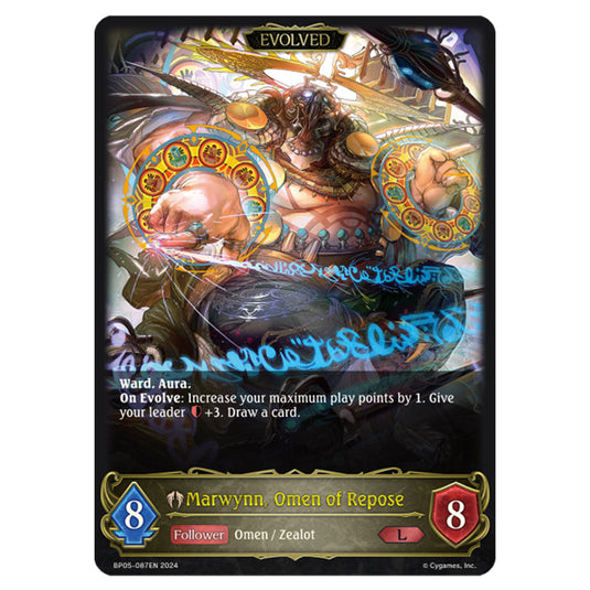 Marwynn, Omen of Repose BP05-087EN card from the Shadowverse: Evolve set Omens Eternal