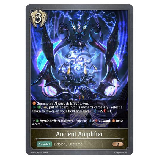 Ancient Amplifier BP05-102EN card from the Shadowverse: Evolve set Omens Eternal