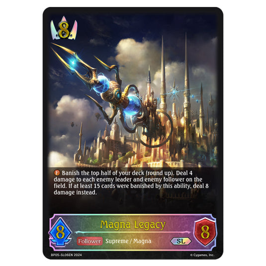 Magna Legacy BP05-SL06EN card from the Shadowverse: Evolve set Omens Eternal