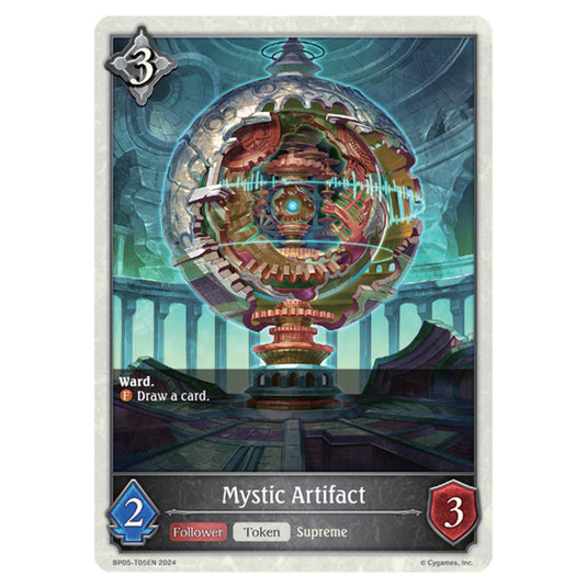 Mystic Artifact BP05-T05EN card from the Shadowverse: Evolve set Omens Eternal