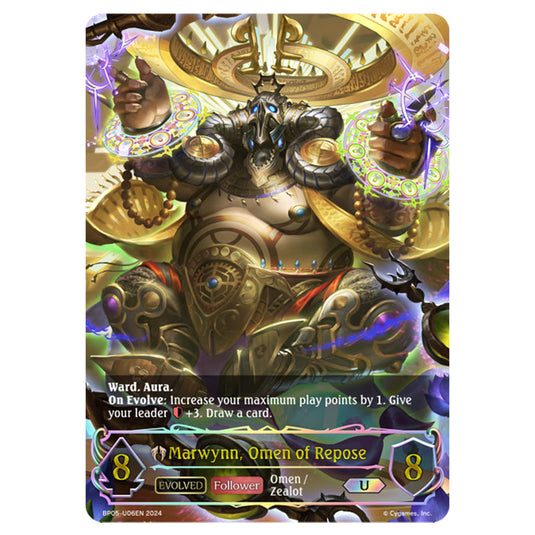 Marwynn, Omen of Repose BP05-U06EN card from the Shadowverse: Evolve set Omens Eternal