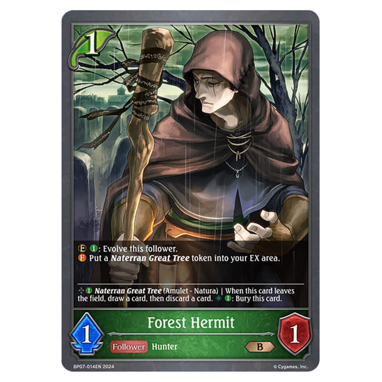 Forest Hermit BP07-014EN card from the Shadowverse: Evolve set Verdant Steel