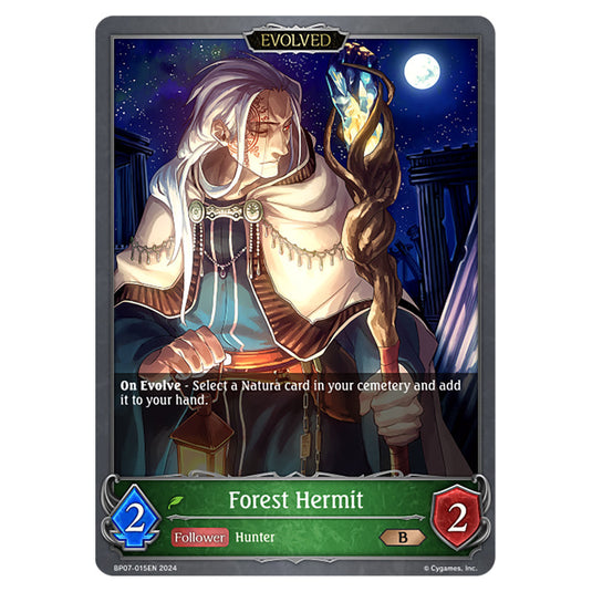 Forest Hermit BP07-015EN card from the Shadowverse: Evolve set Verdant Steel