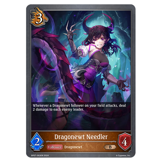 Dragonewt Needler BP07-063EN card from the Shadowverse: Evolve set Verdant Steel