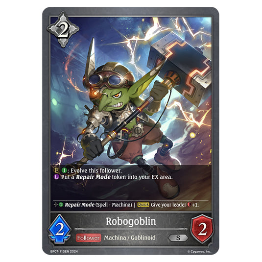 Robogoblin BP07-110EN card from the Shadowverse: Evolve set Verdant Steel