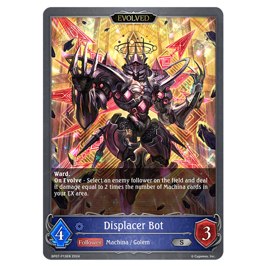 Displacer Bot BP07-P13EN card from the Shadowverse: Evolve set Verdant Steel